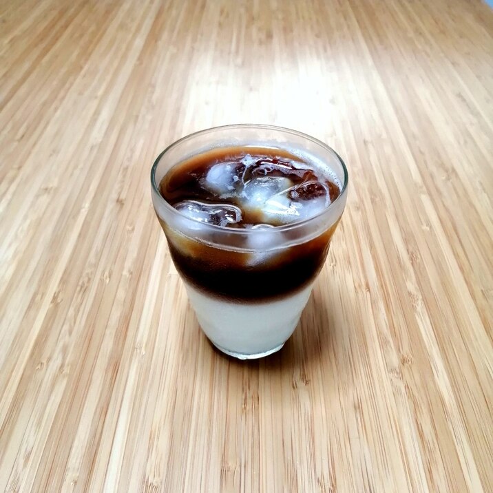 ドリップコーヒーで 2層アイスカフェオレ レシピ 作り方 By Mn 楽天レシピ